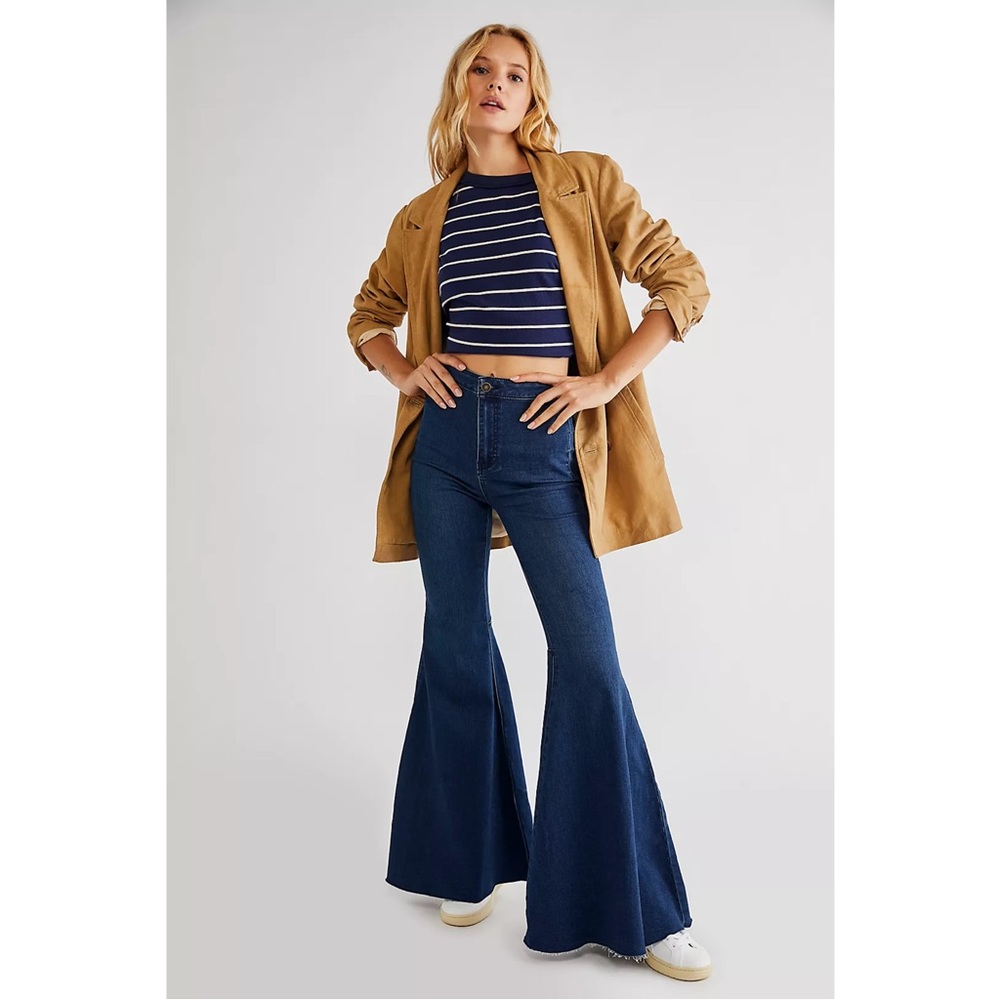 Free People Just Float On Flare Jeans